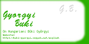 gyorgyi buki business card