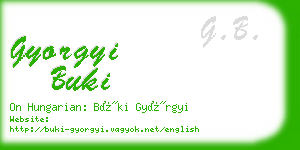 gyorgyi buki business card